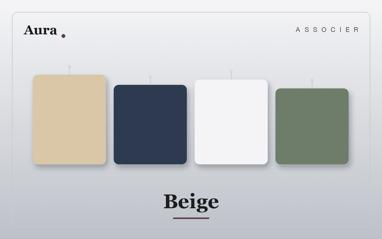 Quelle couleur associer au beige