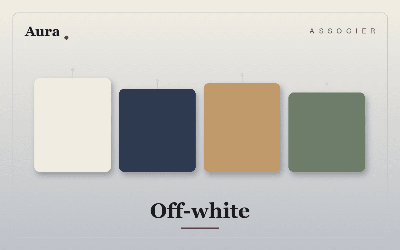 Quelle couleur associer au blanc casse