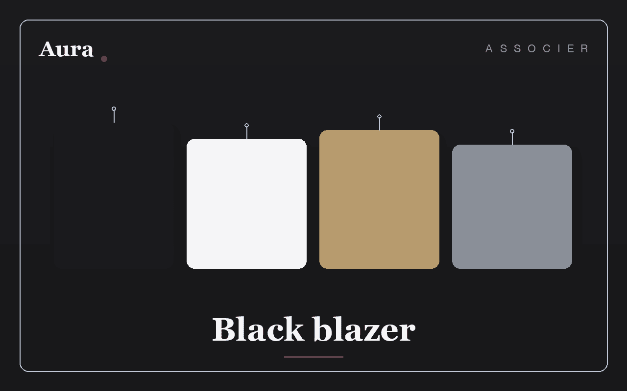 Avec quoi porter un blazer noir