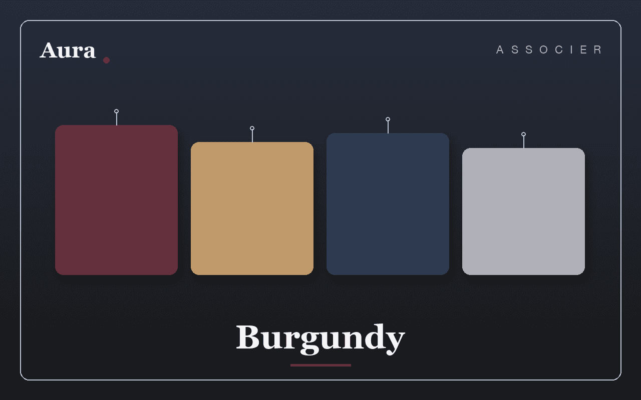 Quelle couleur associer au bordeaux