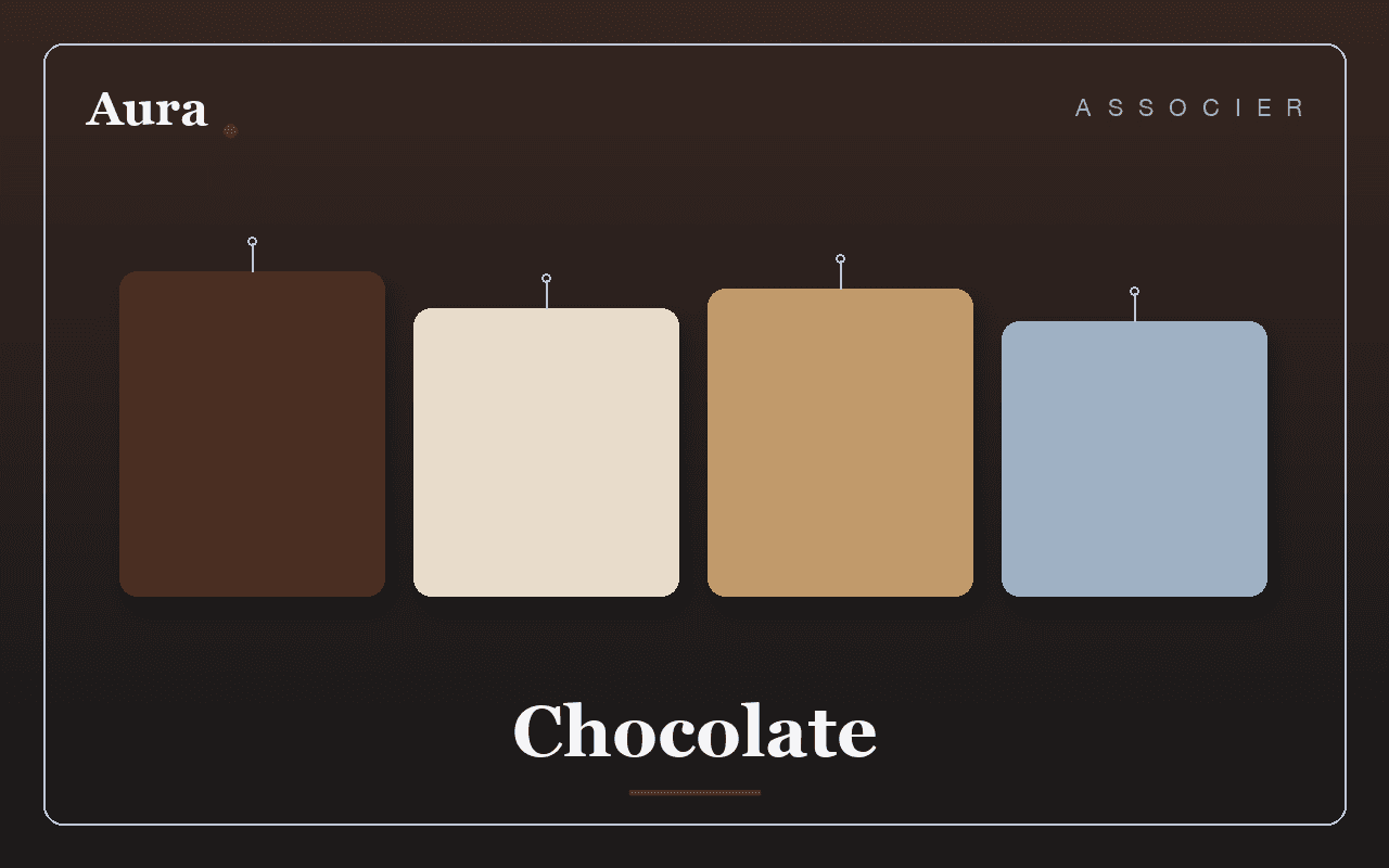 Quelle couleur associer au marron chocolat