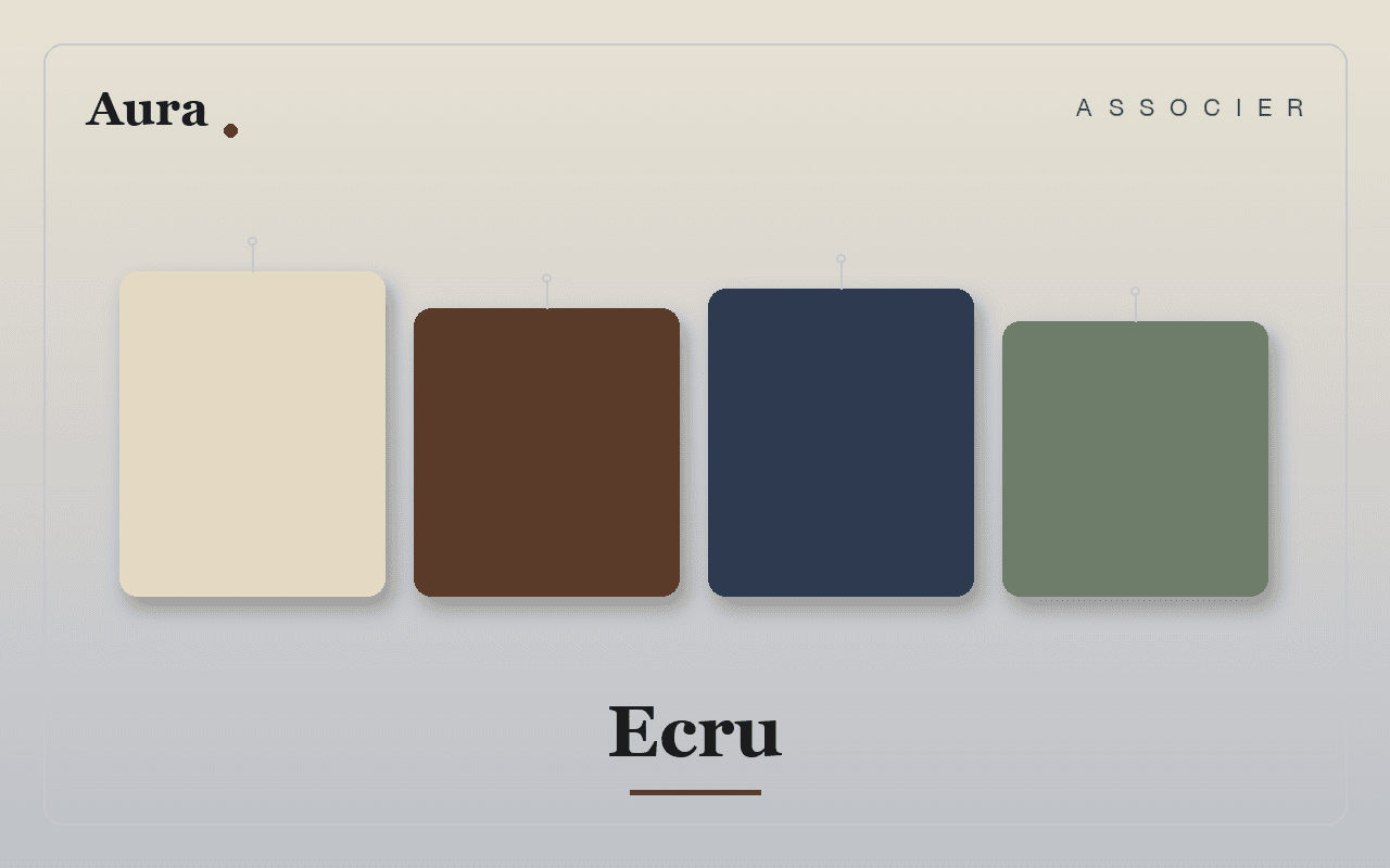 Quelle couleur associer a l'ecru