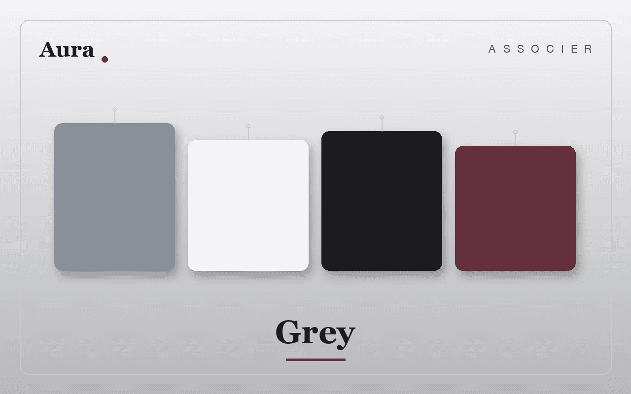 Quelle couleur associer au gris