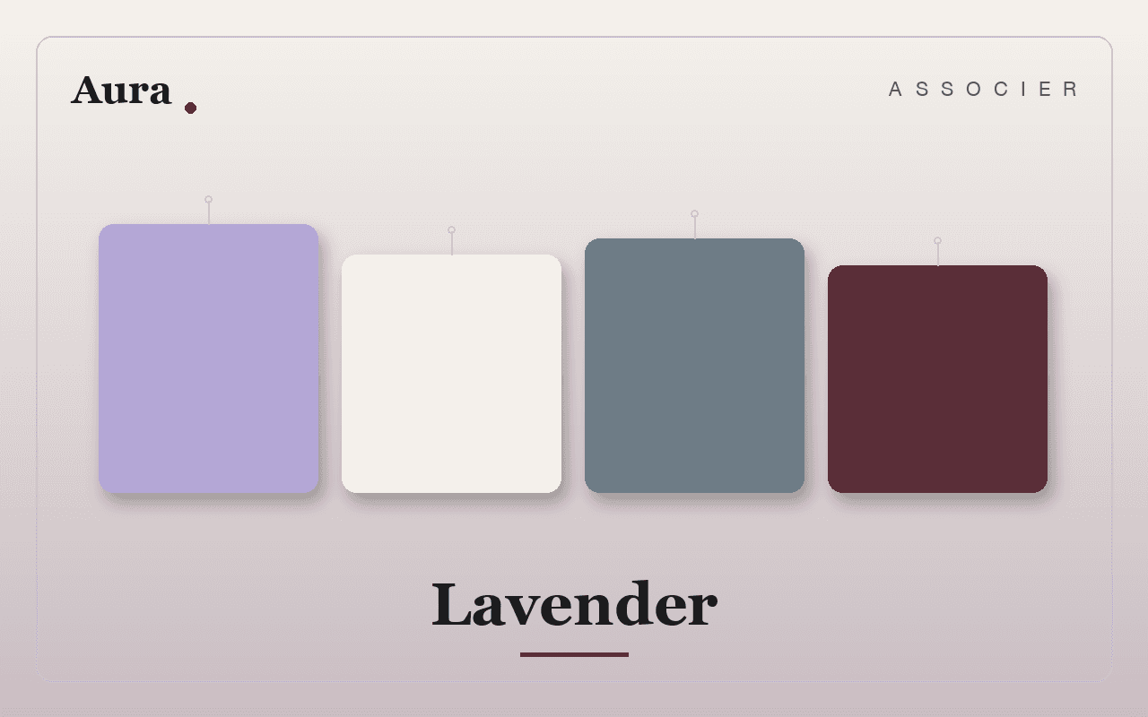 Quelle couleur associer au lavande