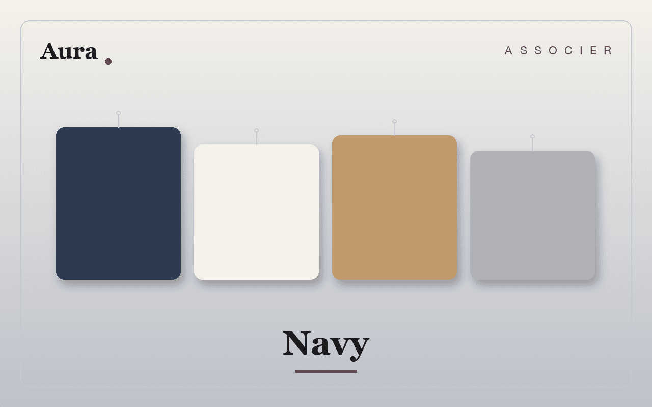Quelle couleur associer au bleu marine