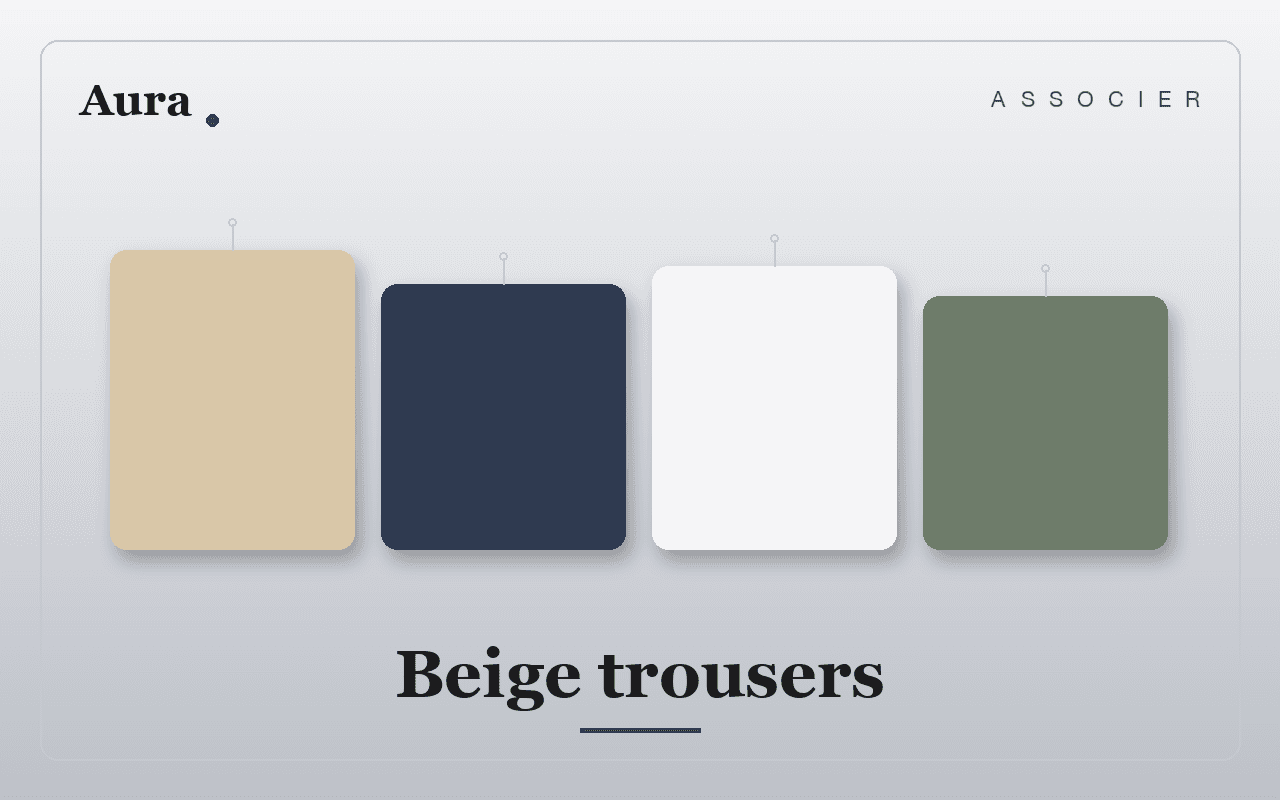Avec quoi porter un pantalon beige