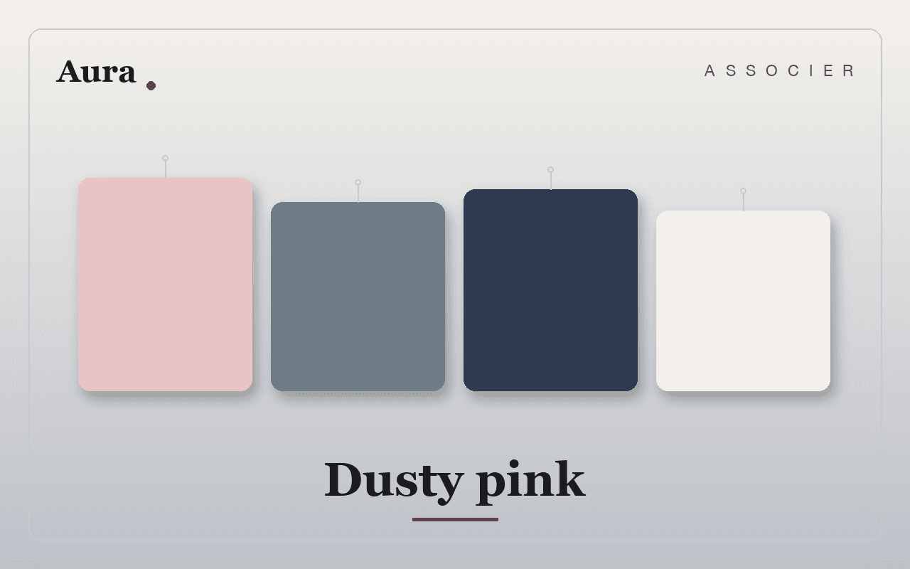 Quelle couleur associer au rose poudre