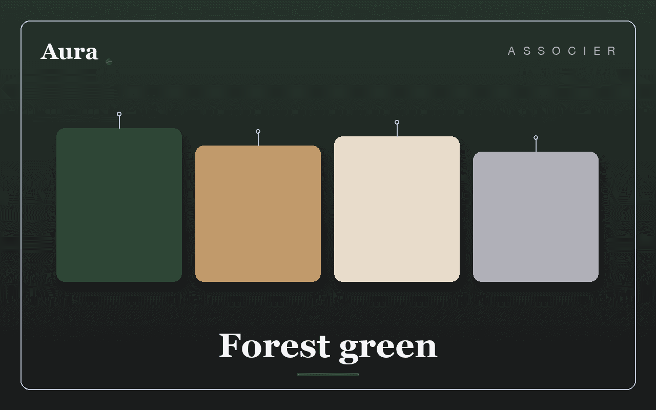 Quelle couleur associer au vert sapin