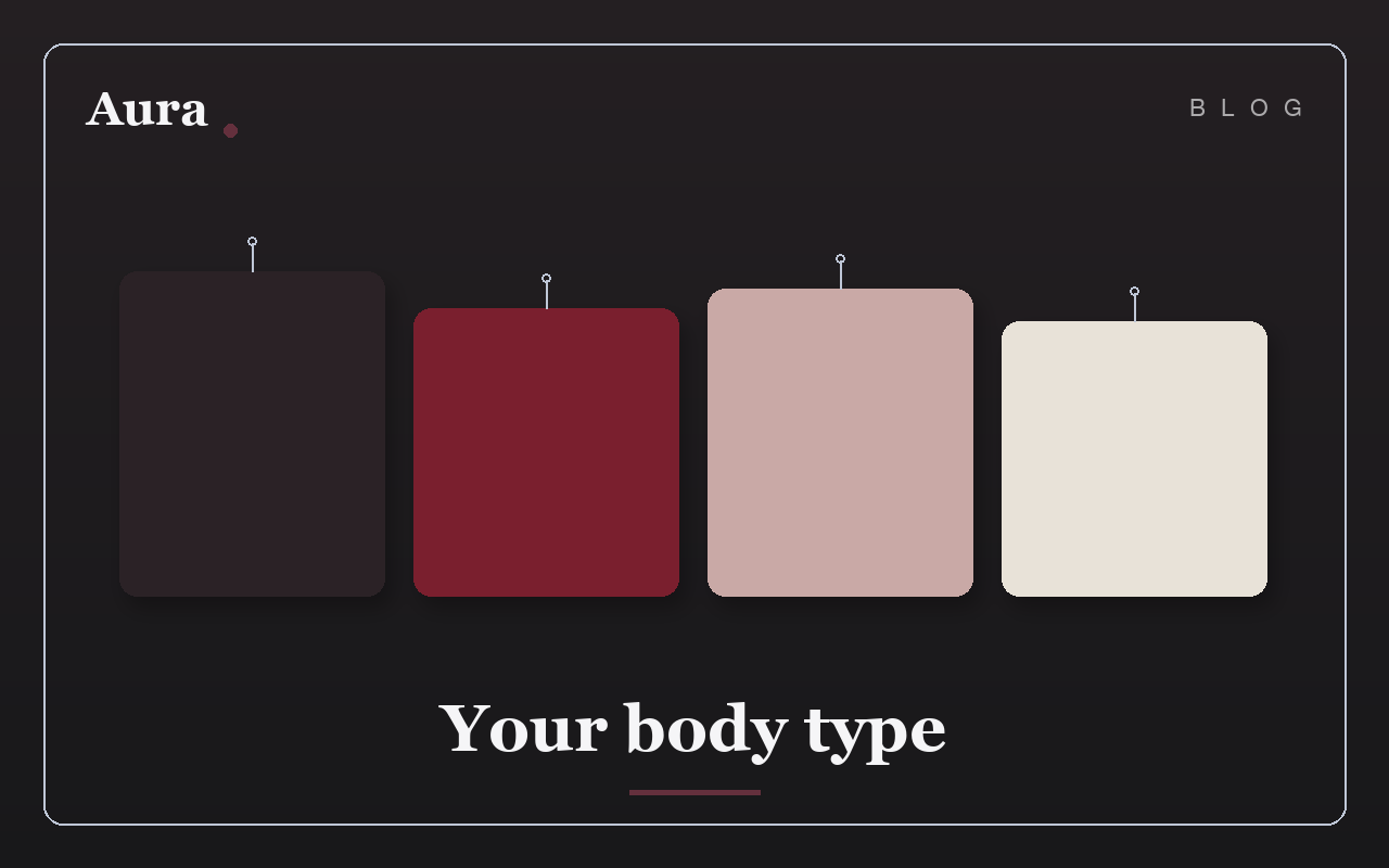 Une palette de couleurs qui évoque la morphologie et le style