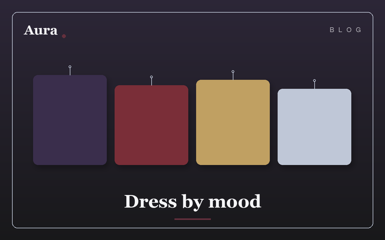 Une palette de couleurs qui évoque l'humeur et le style